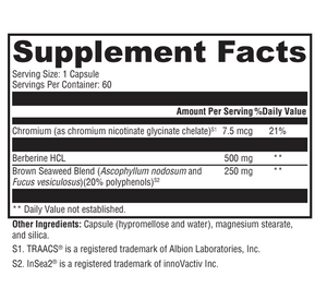 Breanne Kallonen - Carb Block  - Berberine  + InSea2 + chromium